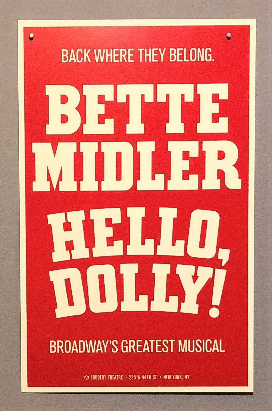 Theater hello dolly midler