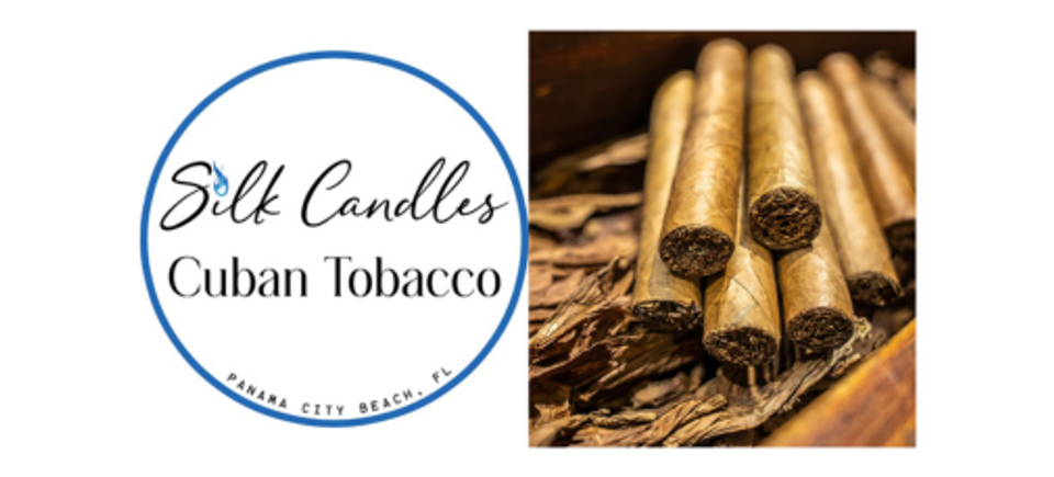 Silk candles cuban tobacco