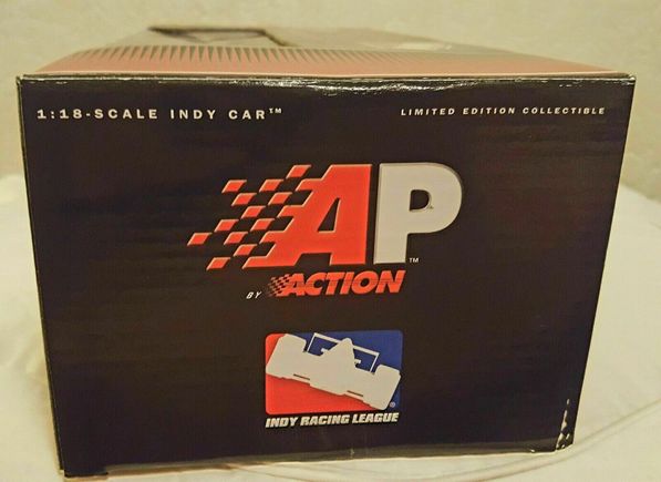 Action performance 01 ricky bobby treadway signed 5 meijer g force 1 18 indy car close up side of box indy racing league