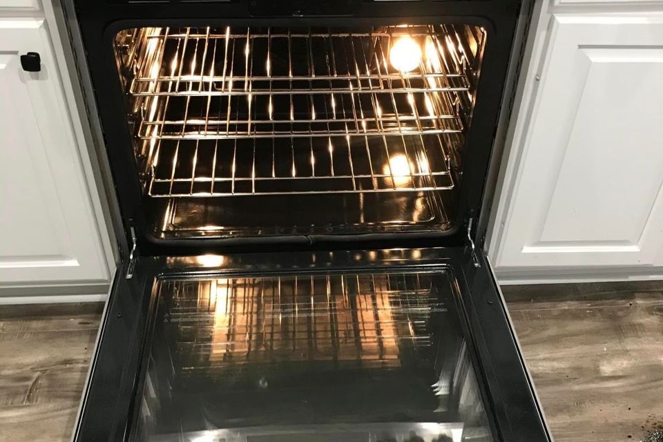 pristine new oven