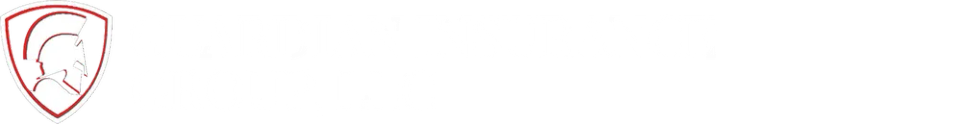 Logo transparent text white left aligned original