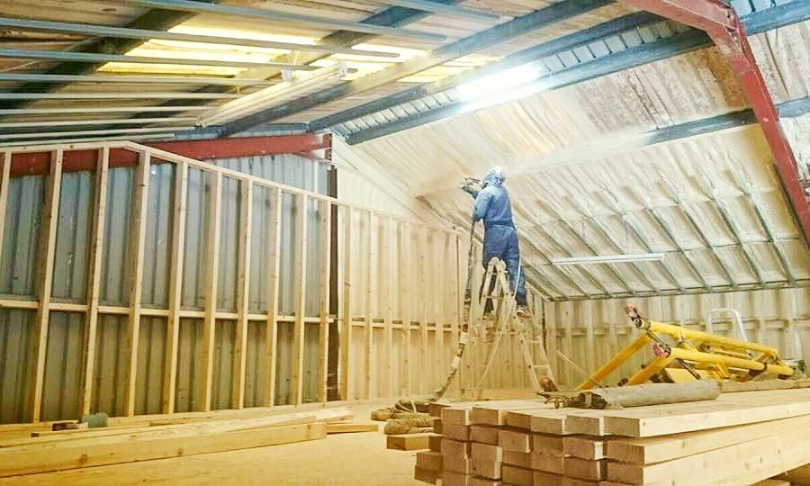 Commercial sprayfoam insulation