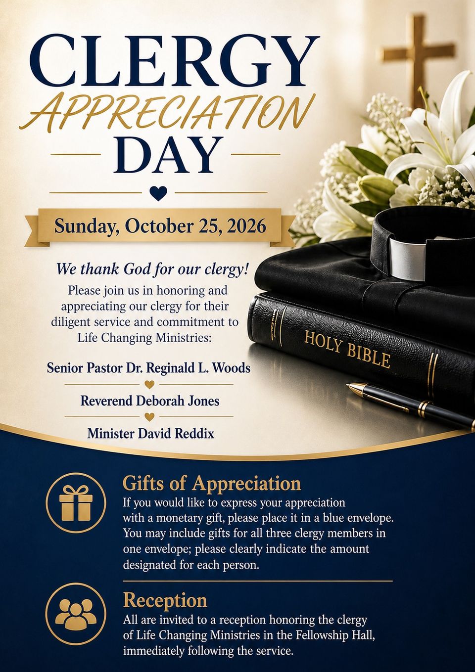 Clergy appreciation day flyer 2026