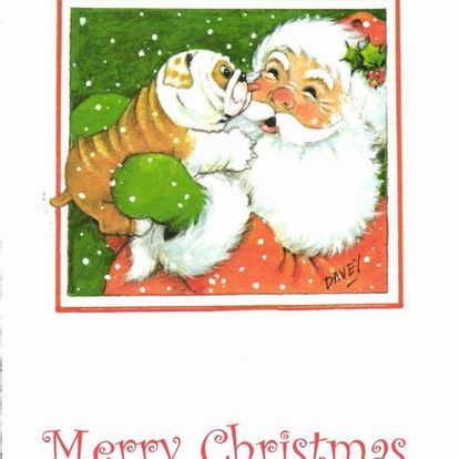 Betty christmas card santa 3