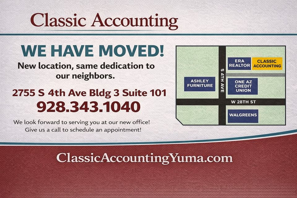 Classic accounting  weve moved