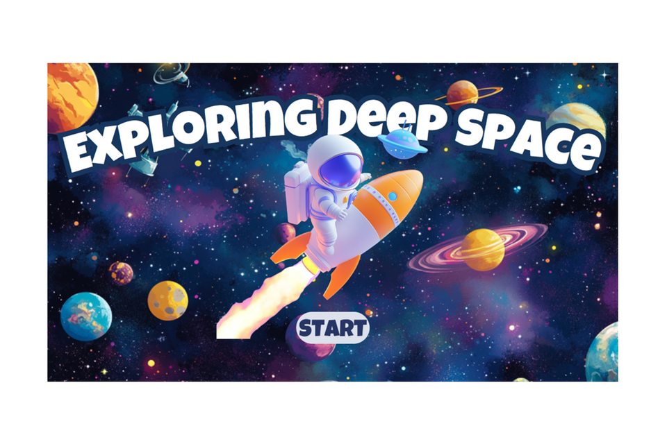 Exploring deep space   kids interactive quiz game