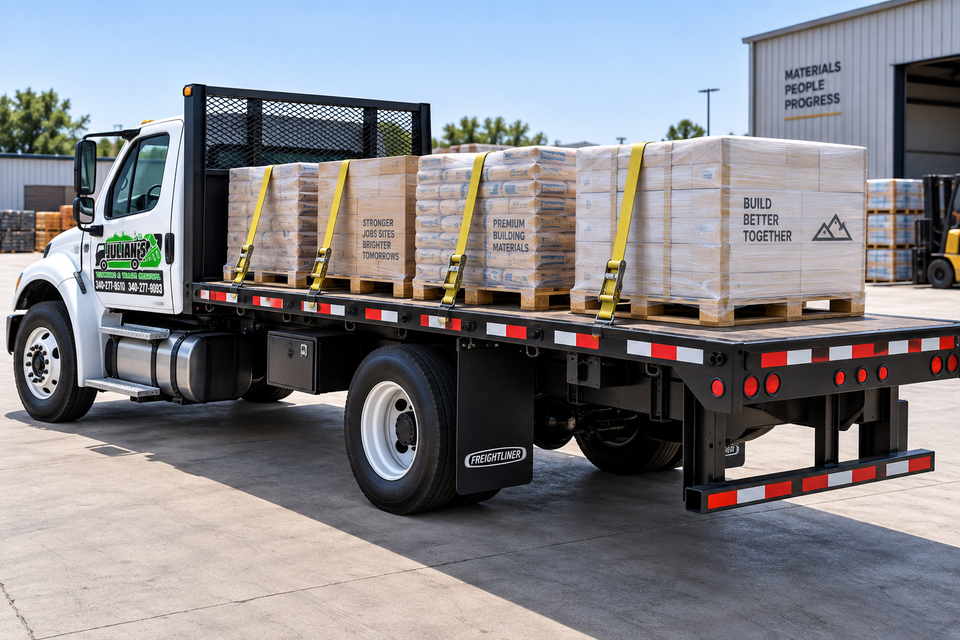 Julian’s Trucking Flatbed loader 
