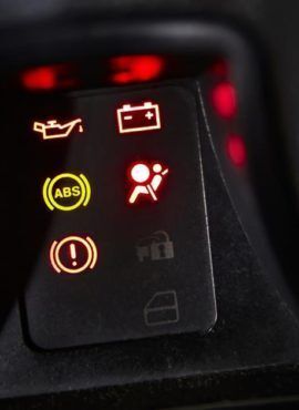 Warning lights in the dashboard of a car 2 270x370 1