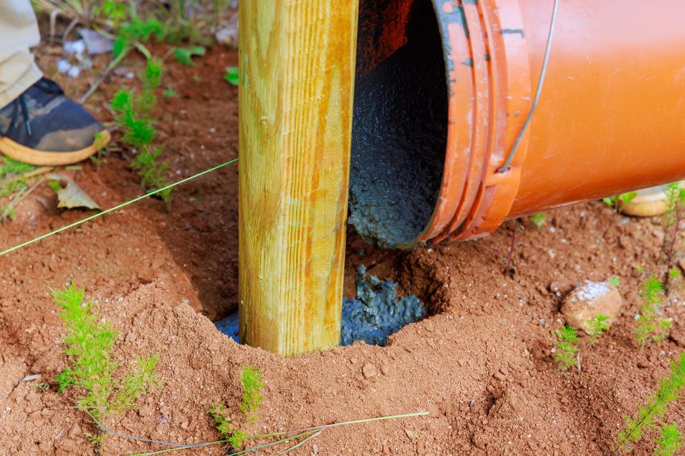 Fence post installation