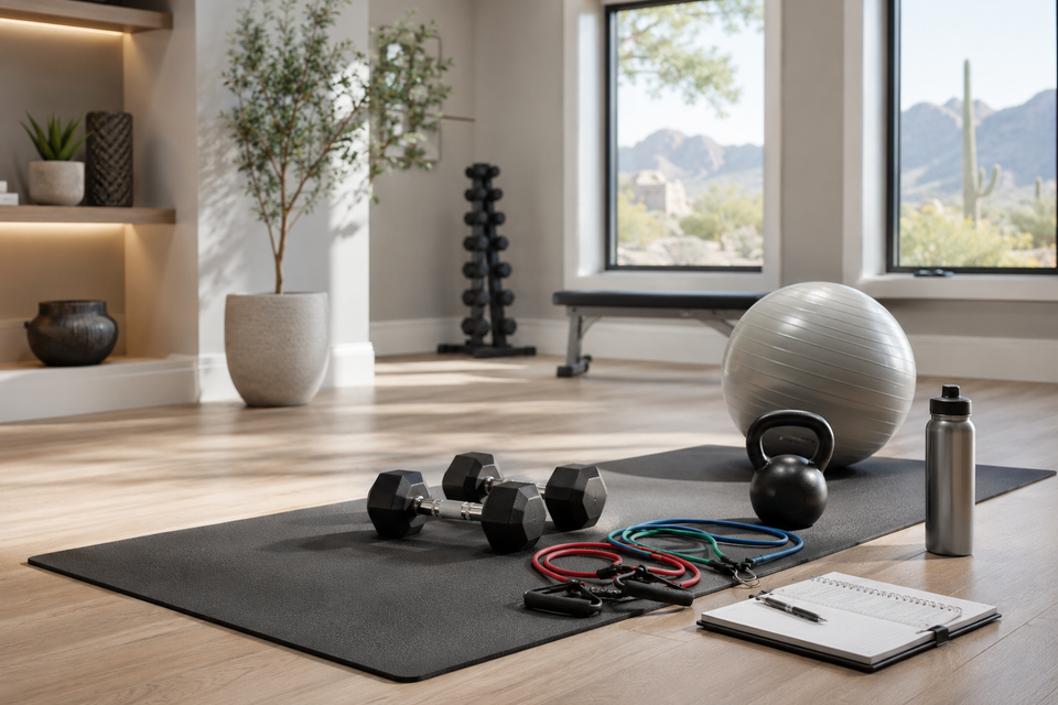Home fitness equipment for personalized strength and balance training