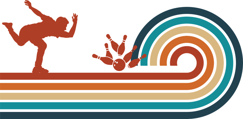 Bowling   retro sunset graphics 25