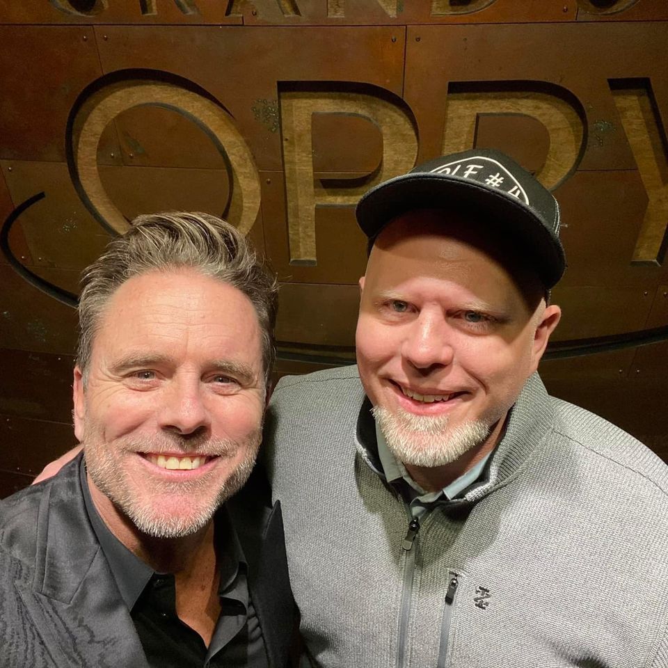 Charles “chip” esten (actor  singer  nashville tv show  outer banks) at the grand ole opry.