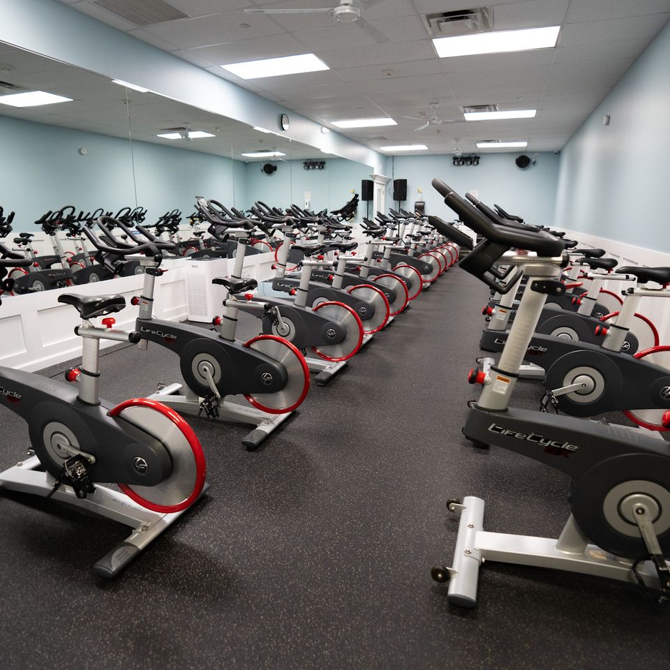 The spin room at Maximus Gym in Riverhead