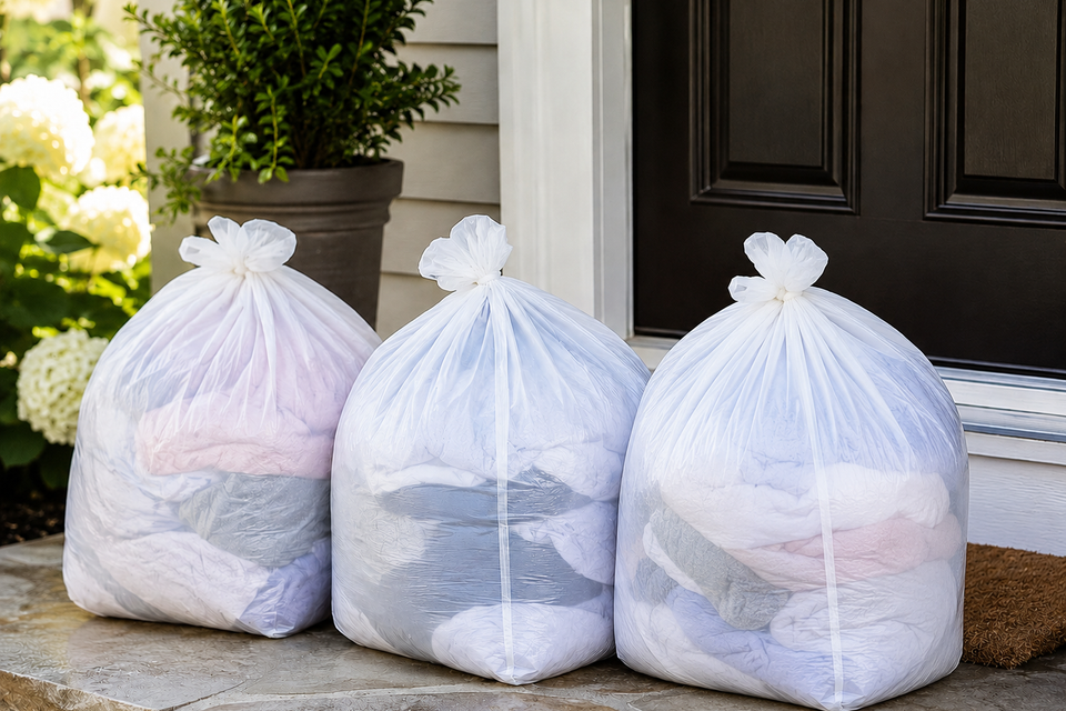 Wash and fold laundry service