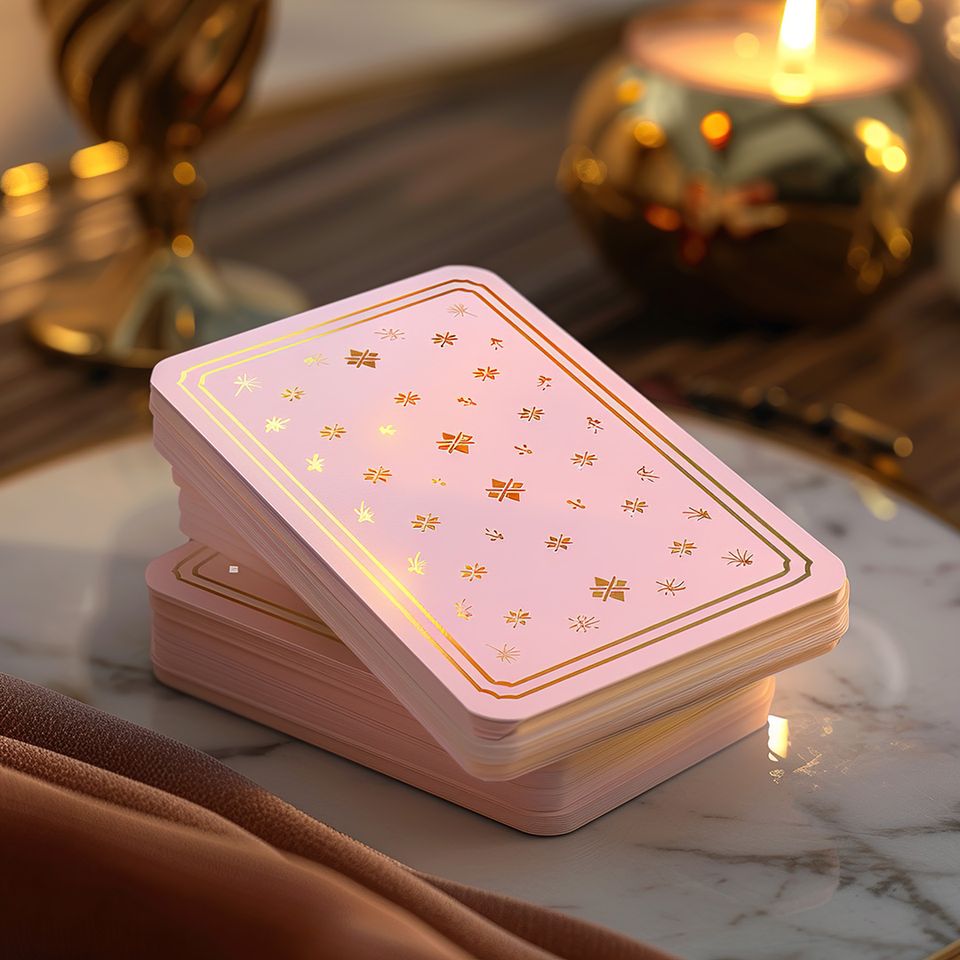 Tarot card deck used for intuitive psychic readings and future insight