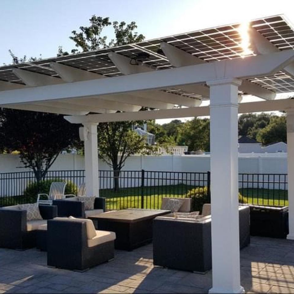 Solar pergola