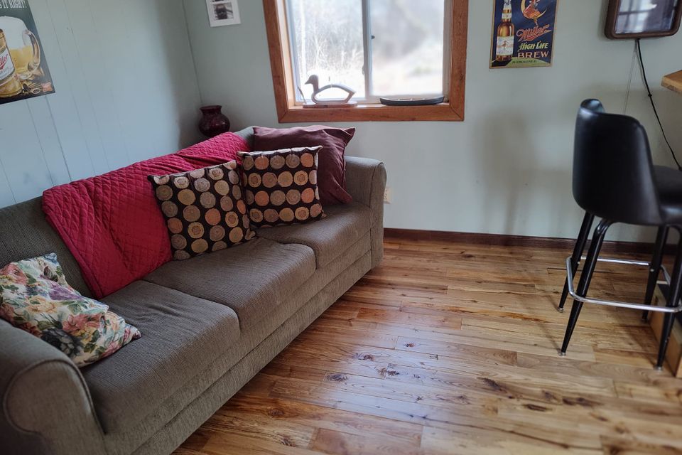 Made tongue   groove black ash flooring
