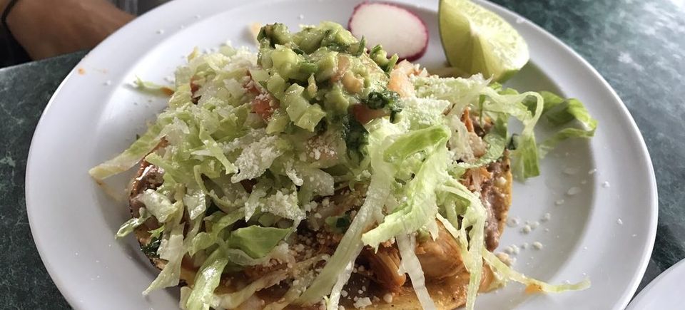 Taqueria franco chicken tostada