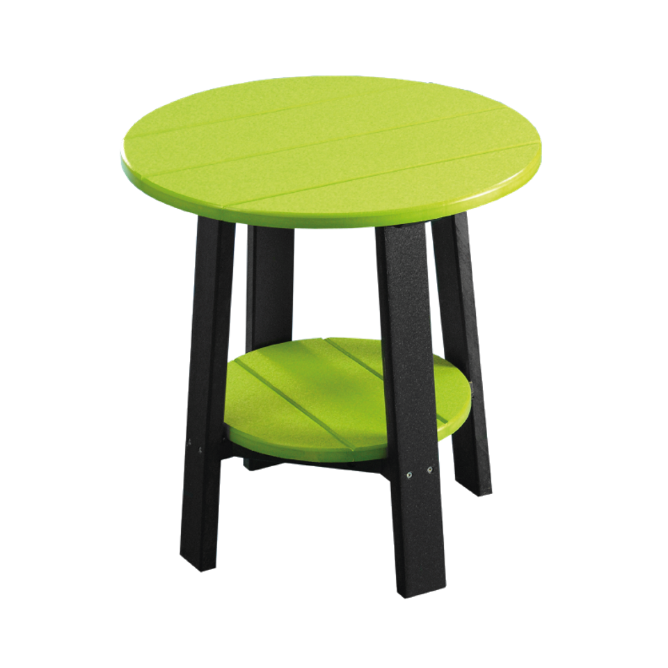 Hlf end table lime green