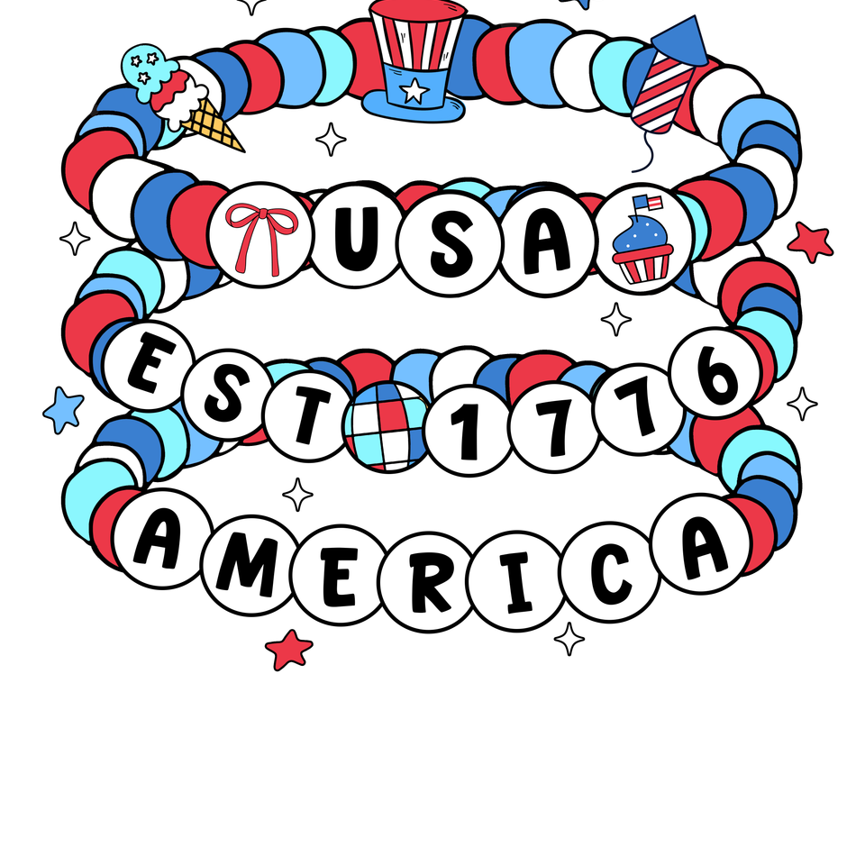 Patriotic   america bracelets design