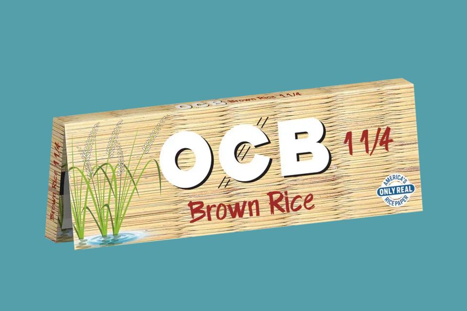 OCB Rolling Papers - Brown Rice 1 1/4 inches