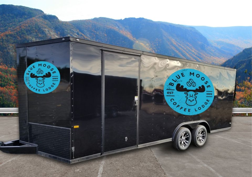 Blue moose Coffee Lodge Mobil Coffee Trailer