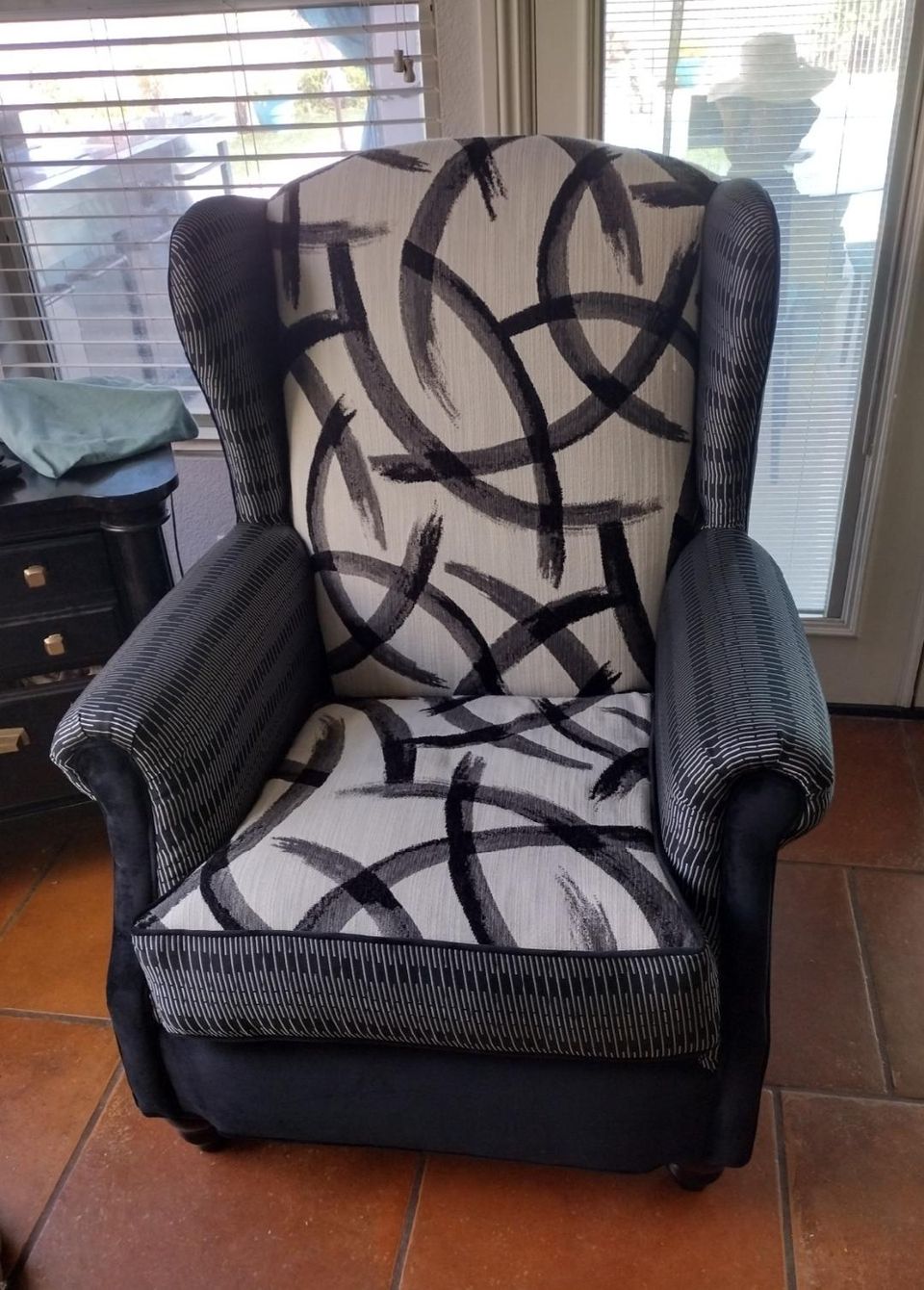 Brown and gray chair