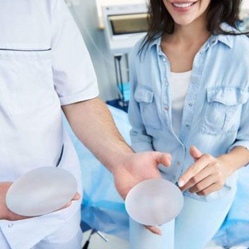 Silicone breast implants