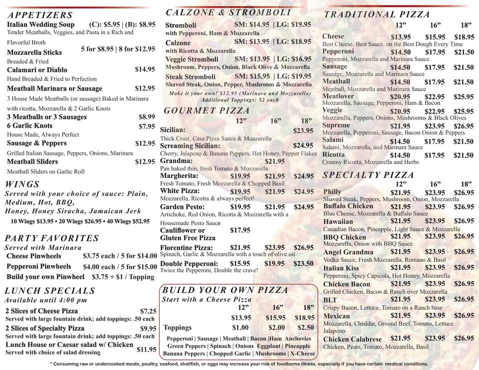 Domenicks menu may 11 2026 images 1