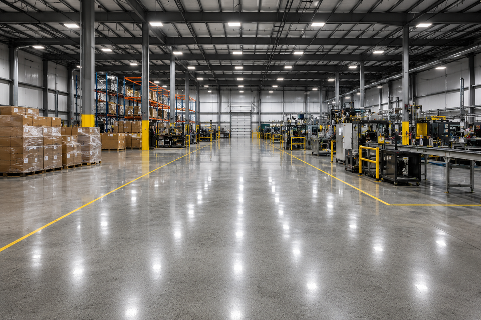 Warehouse floor coating