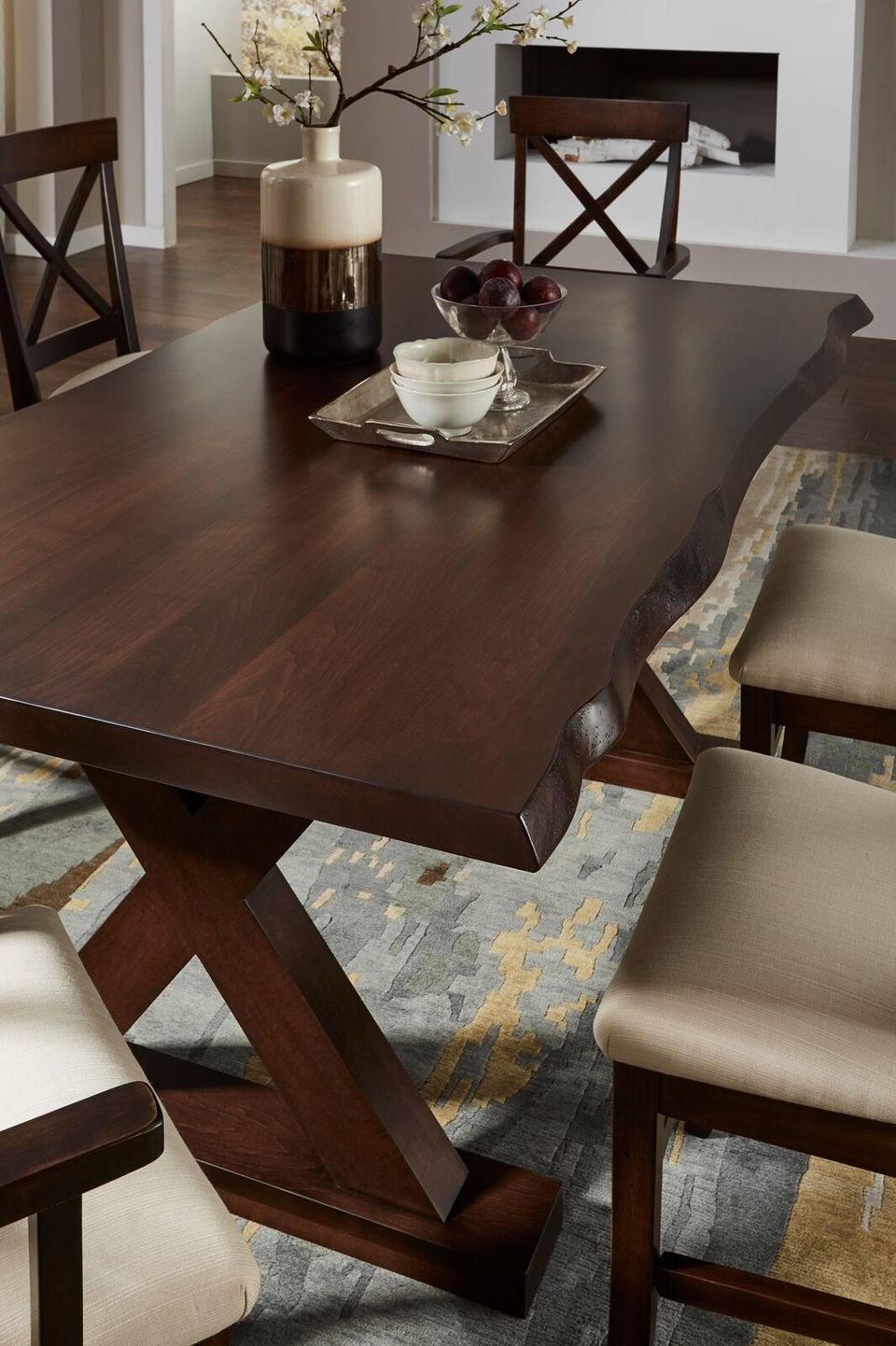 X base table with live edge