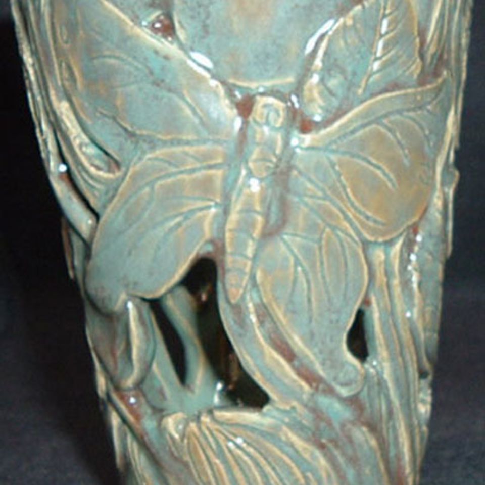 Dragonfly flower pot