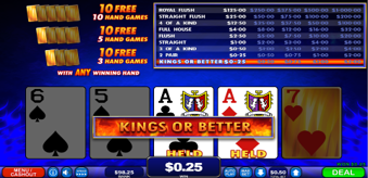 La 5.0 sierra27 game set hot anhandh multihand poker bottom screenshot