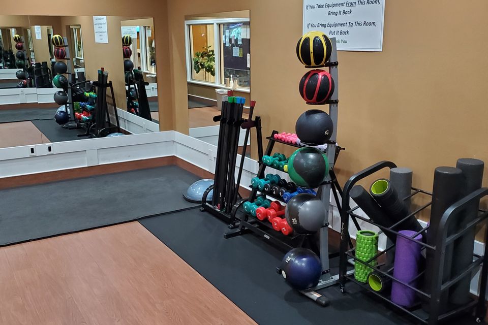 Stretching room at Maximus Gym in Riverhead, NY