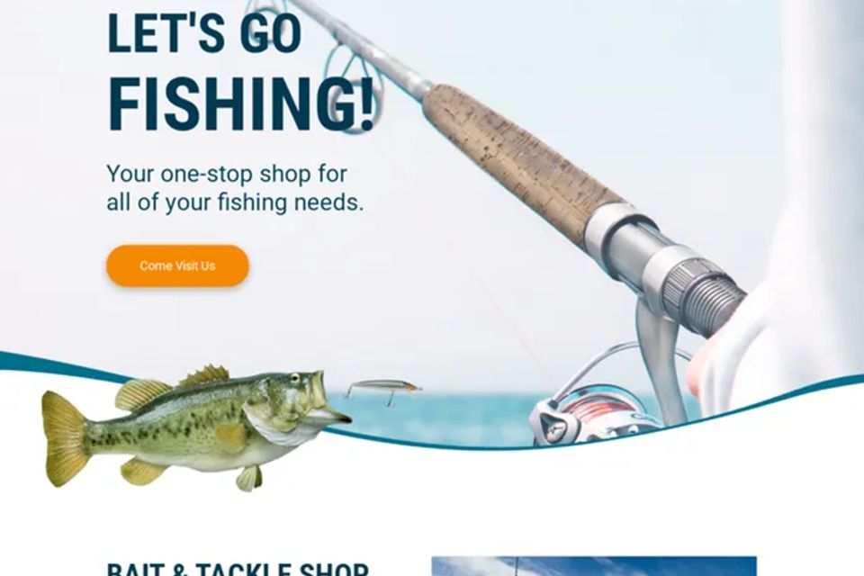 Bait tackle website template original