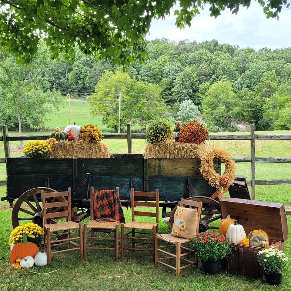 Buckboard wagon for fall