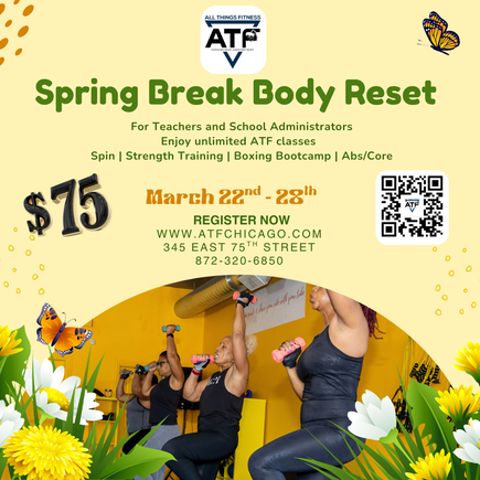 Green and yellow modern spring break camp instagram post