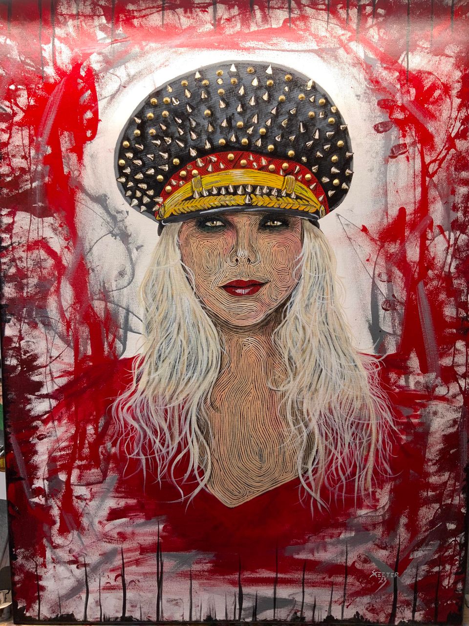 Hand-painted portrait art collection by Skeeter's Grafix.
