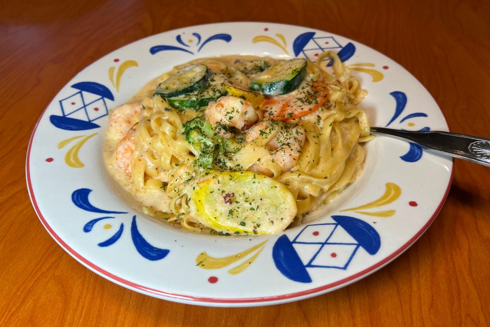 Shrimp fettuccini