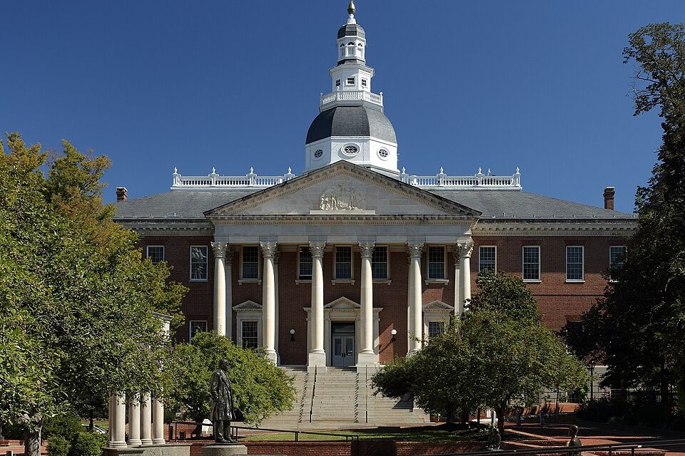 Maryland state house from college ave