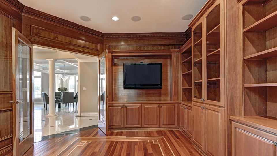Custom wood room design