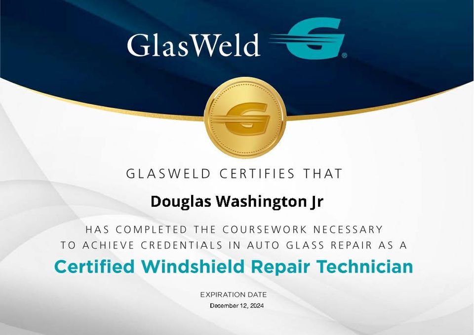 Certificate douglas washingtonjr