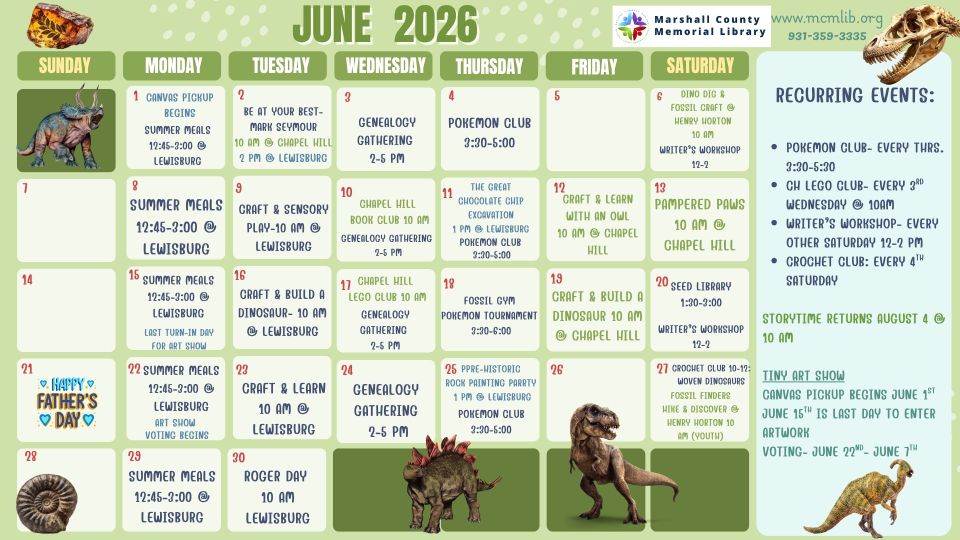 Green blue yellow simple cute dinosaur january 2024 monthly calendar