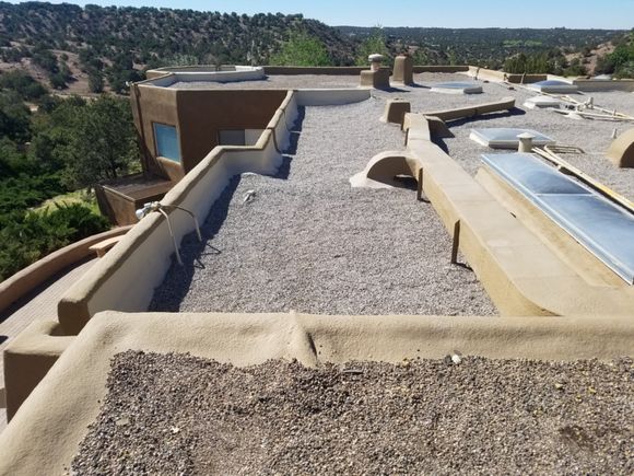 2018 santa fe 10000 sq ft foam gravel reroof 5 800x600