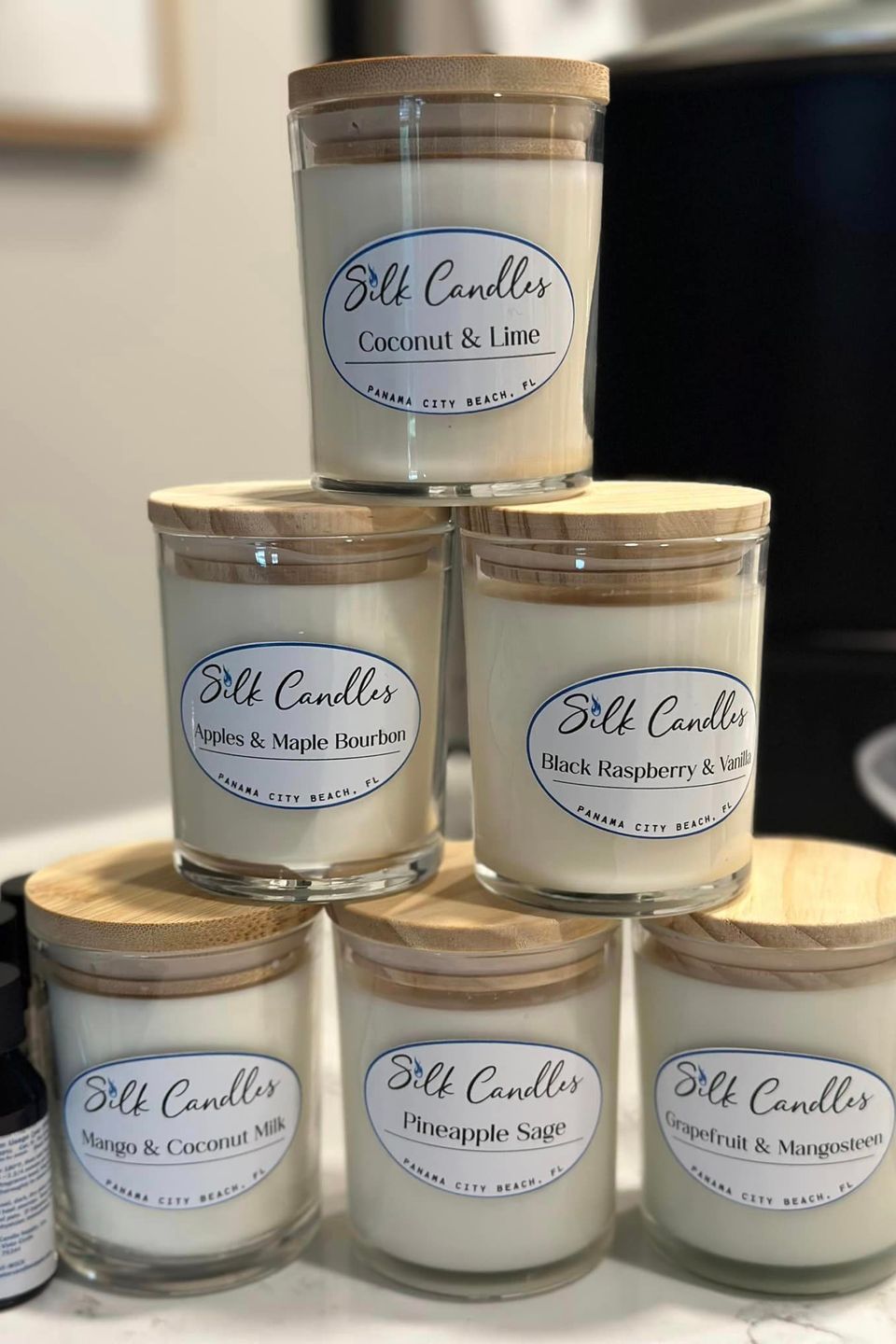 Silk candles 1