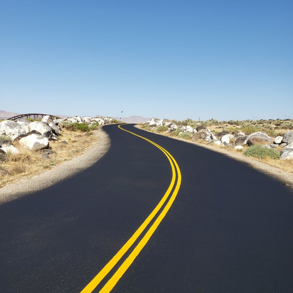 Road with striping good pic
