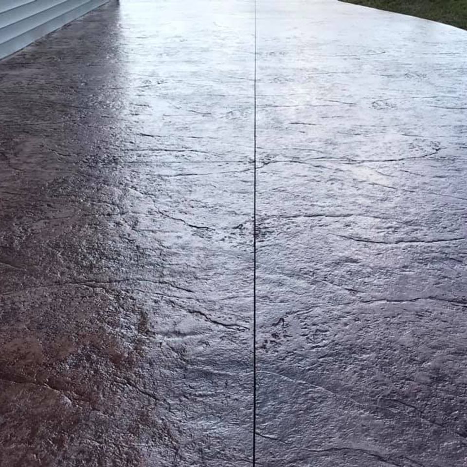 Wrays concrete finishing stained concrete
