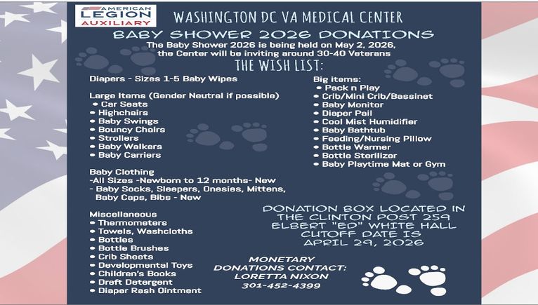 Baby shower donations