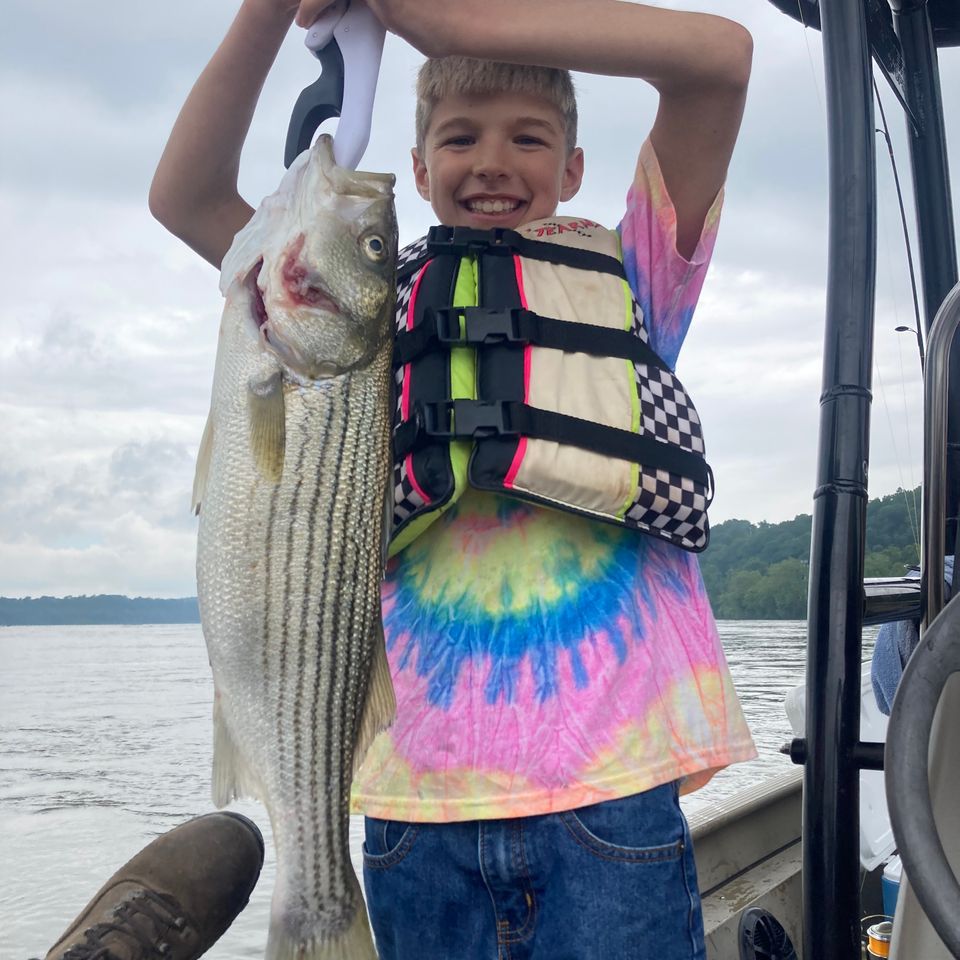 Kyle Strickler of Bainbridge caught this 25” Striped Bass on the Susquehanna River...