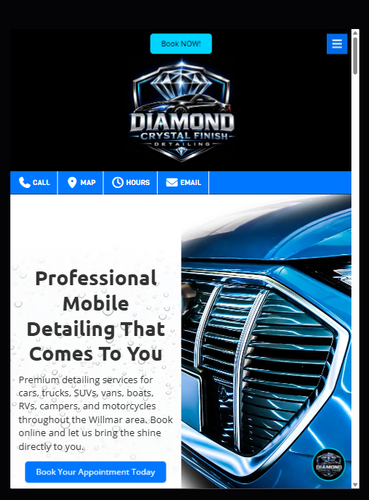 Diamond Crystal Finish Detailing tablet website